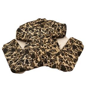 vintage Charles Daly camouflage coveralls full zip sides Mens Large Regular EUC